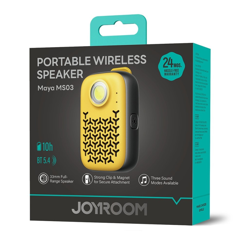 JOYROOM Bluetooth-høyttaler Vanntett IP67 ENC Støydempende høyttaler