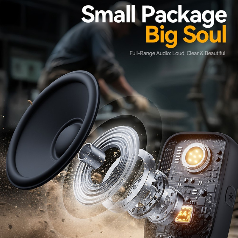 JOYROOM Bluetooth-kaiutin, vedenpitävä IP67 ENC -melua vaimentava kaiutin