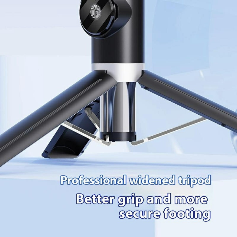 Bluetooth-fjernkontroll Selfie-stang Smarttelefon Bærbar Uttrekkbar Stativ lampe