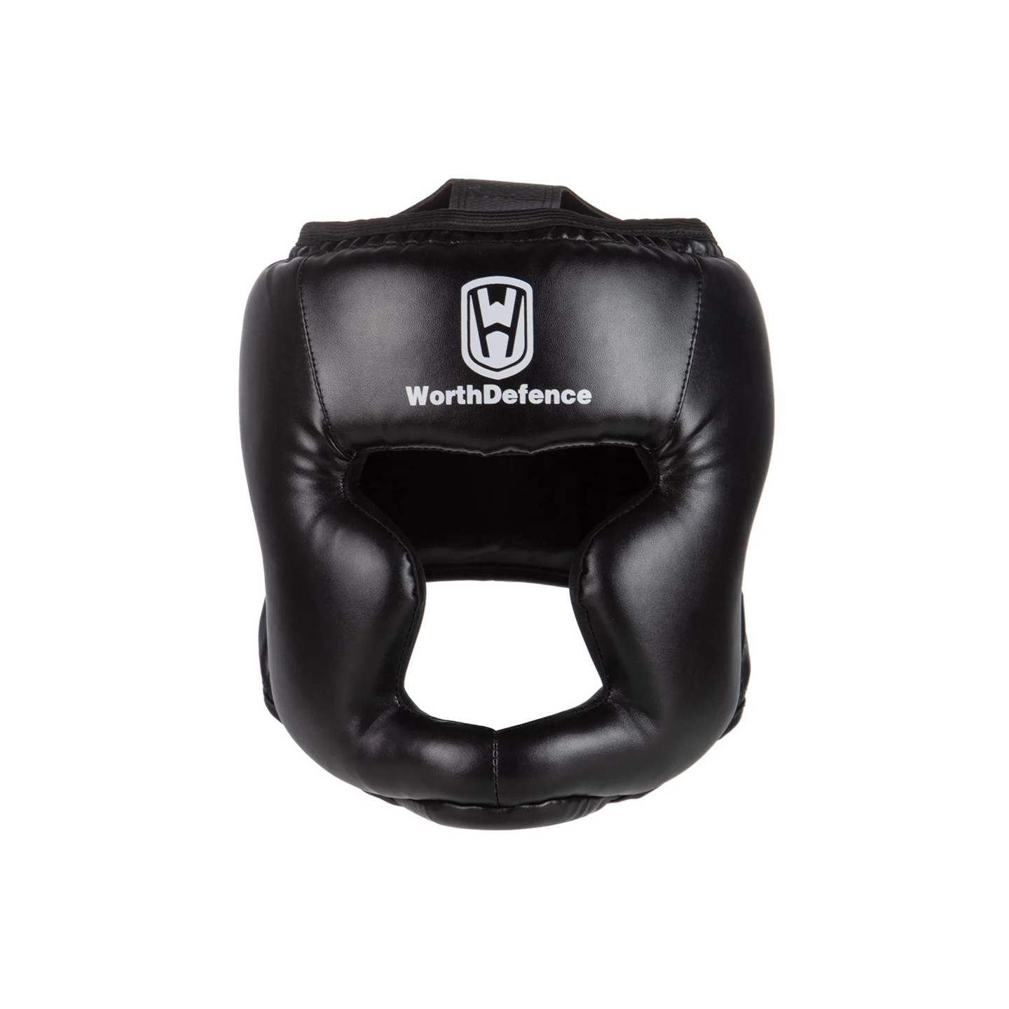 WOSWEIR Boxing Head Guard Face Shield Training Sparring Safety - Black Large