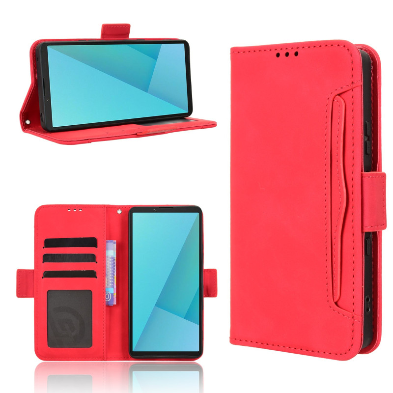 Wallet case Case Cover for Sony Xperia 10 VII - Red