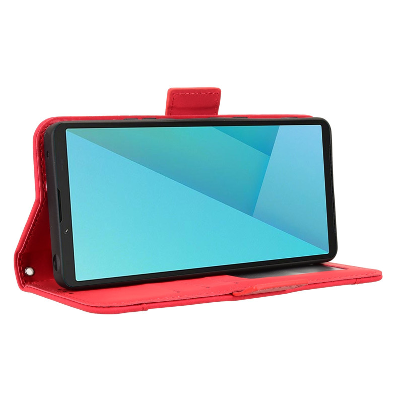 Pung etui Cover Cover til Sony Xperia 10 VII - Red