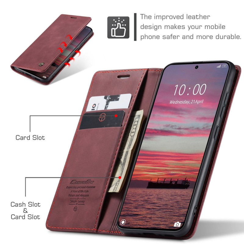 CASEME Lommebok-deksel Xiaomi 15T - Rød