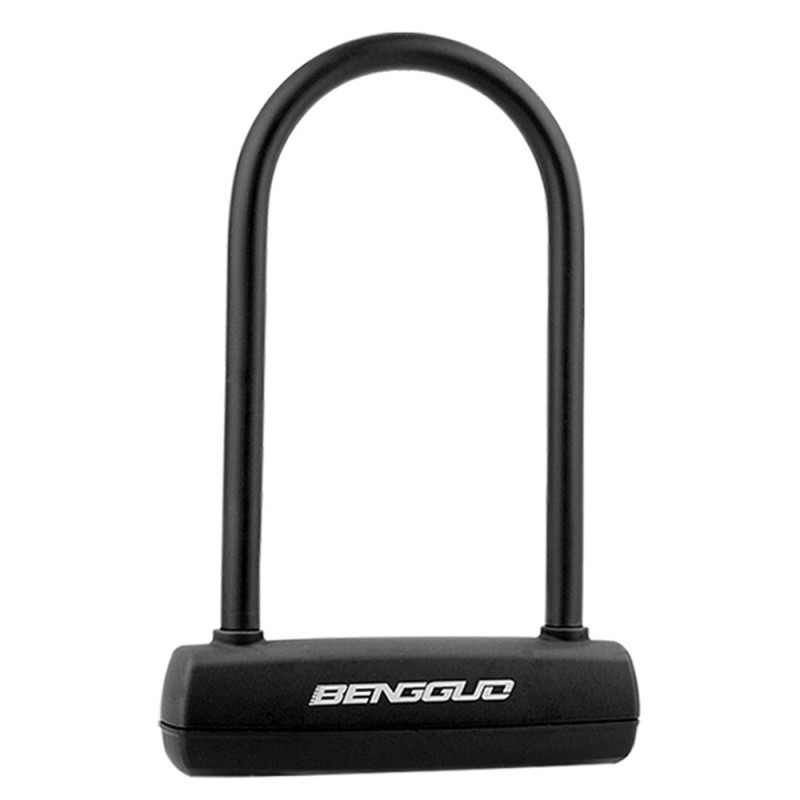 BENGGUO Bicycle Motorcycle Electric Bike U-Shaped Lock Anti-Theft Heavy Duty Steel Lock