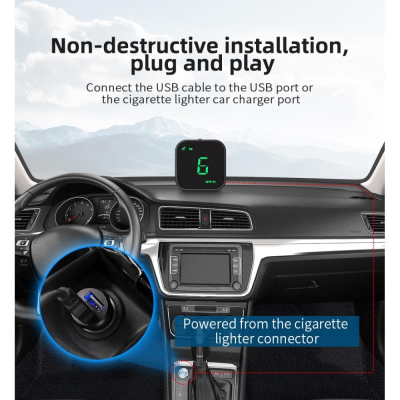 Head - Up Display HUD GPS Universal Multi - Function Speedometer