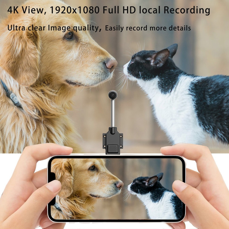 W7 Älykäs valvontakamera 4K 1080P Yönäkö Kaksisuuntainen Ääni WiFi-kamera