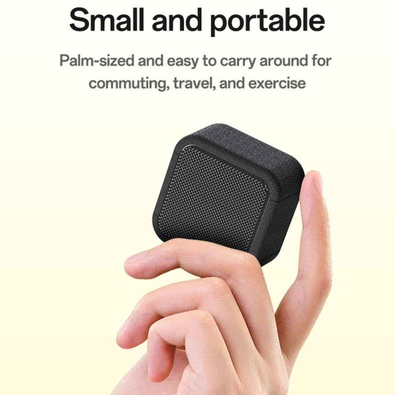 YESIDO Mini Cube TWS Bluetooth-højttaler med ledning, forbedret bas, bærbar subwoofer