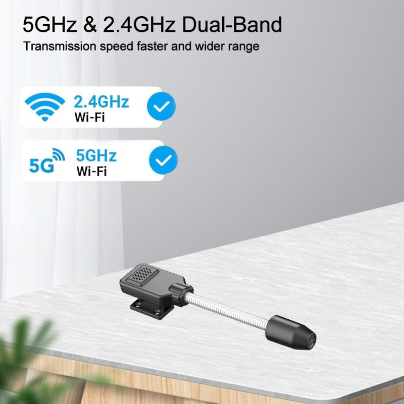 W7 Älykäs valvontakamera 4K 1080P Yönäkö Kaksisuuntainen Ääni WiFi-kamera