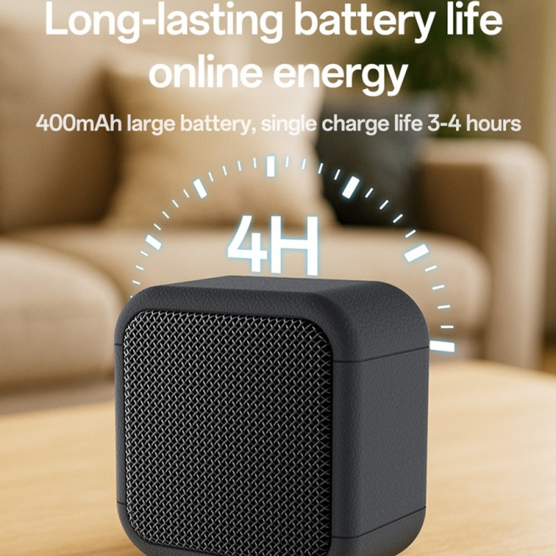 YESIDO Mini Cube TWS Bluetooth-højttaler med ledning, forbedret bas, bærbar subwoofer