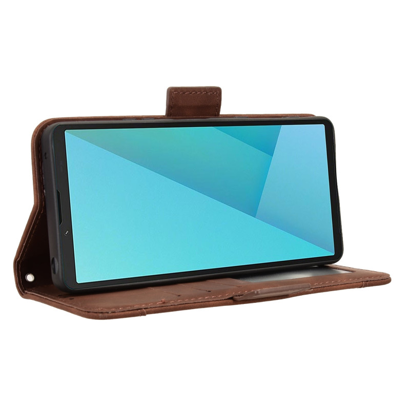Pung etui Cover Cover til Sony Xperia 10 VII - Brun