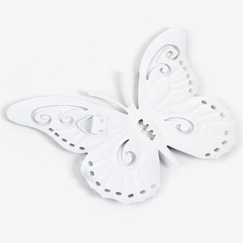 Art 3D Butterfly Seinään ripustettava sisustus Puutarhapihan kotikoriste - punainen