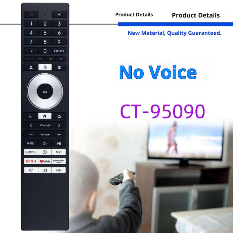 TV remote control Replacement for CT-95090 For Toshiba TV