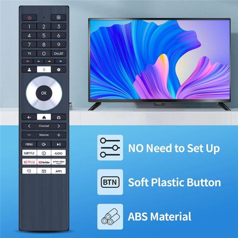 TV fjernbetjening til erstatning for CT-95093 til Toshiba TV