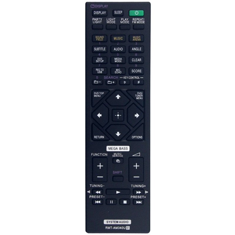Remote Control Replacement for RMT-AM340U For Sony Home Audio System