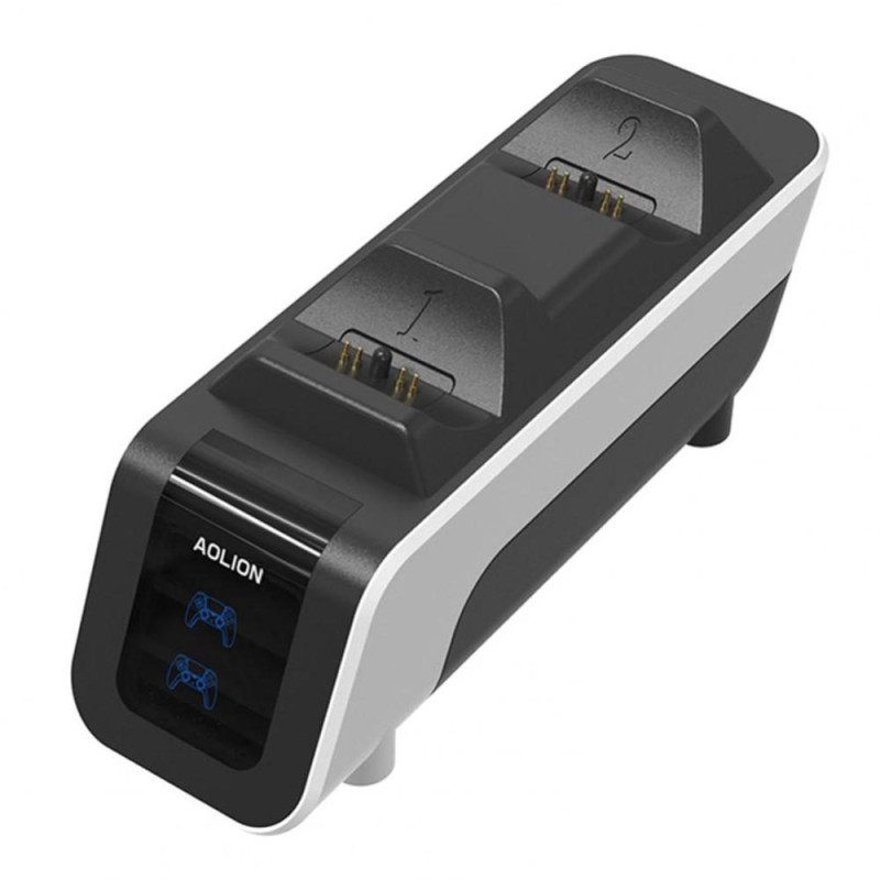 Til PS5 - spilcontrolleropladerbase Dobbelt gamepad - hurtigopladningsdock
