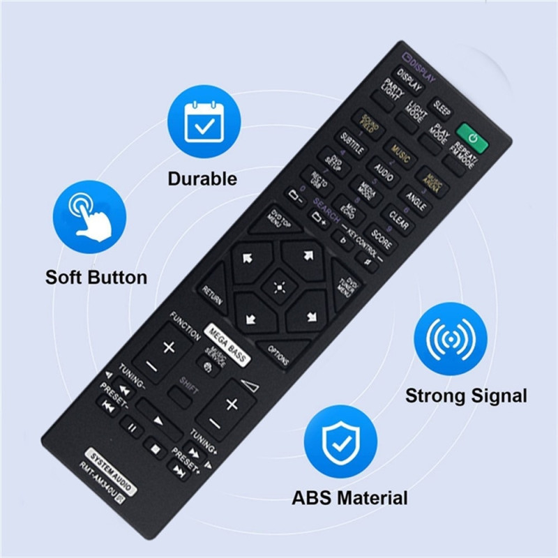 Remote Control Replacement for RMT-AM340U For Sony Home Audio System