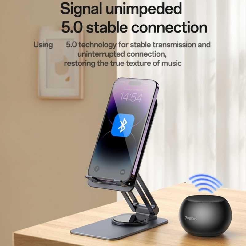 YESIDO Portable TWS Bluetooth Speaker Aluminum Alloy Mini Wireless Audio Device