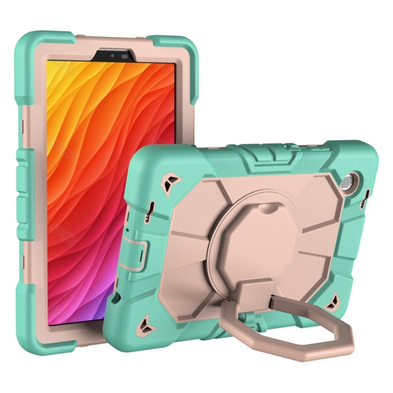Til Samsung Galaxy Tab A11 Kraftig rustningsveske Nettbrettveske Green + Pink