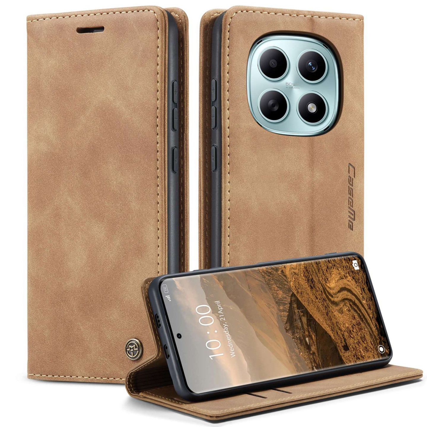 CASEME Retro Wallet Case for Xiaomi Redmi Note 15 / Xiaomi Poco M8 5G