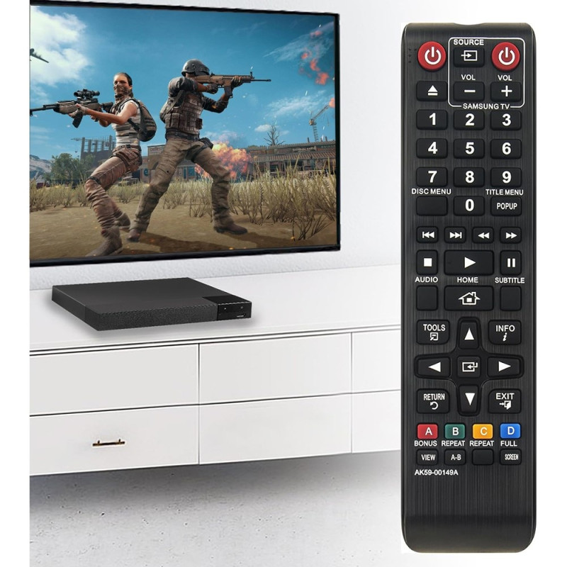 Kaukosäätimen vaihto AK59-00149A:lle Samsung Blu-ray DVD -soittimelle