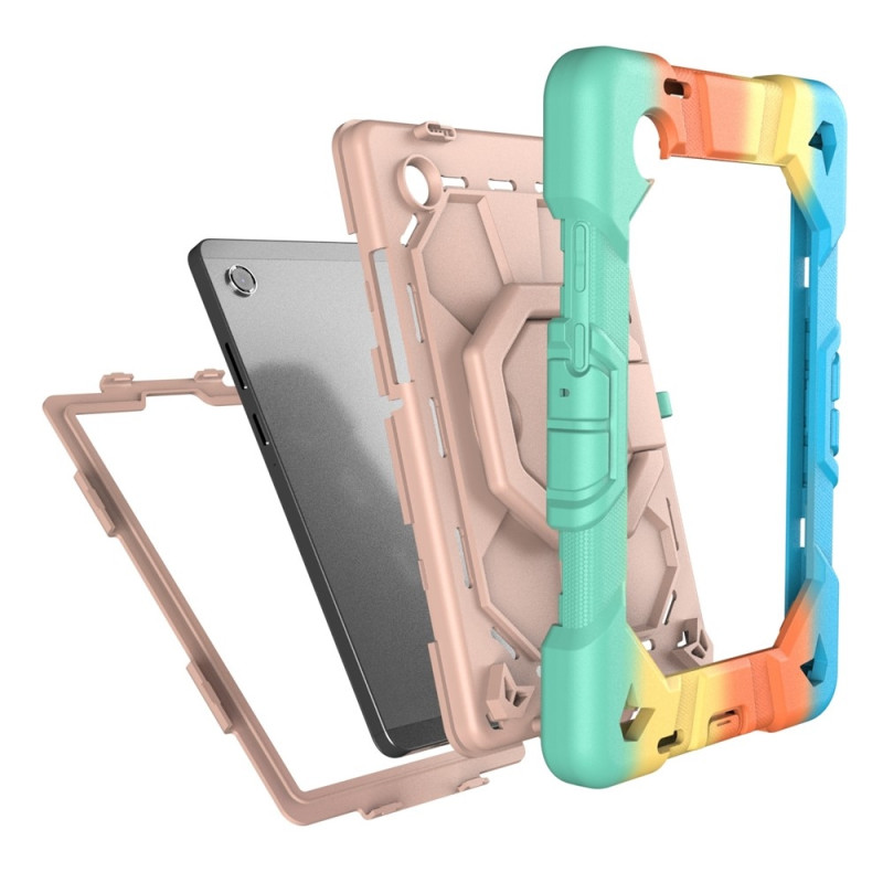 Til Samsung Galaxy Tab A11 Kraftig rustningsveske Nettbrettveske Rainbow