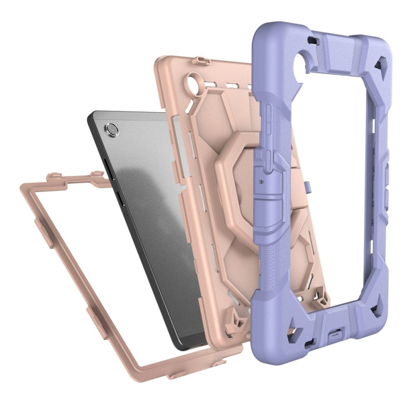 Till Samsung Galaxy Tab A11+ Heavy Duty Armor skal Purple + Pink