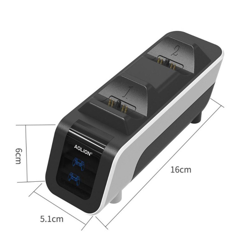 For PS5 Game Controller Charger Base Dual Gamepad Fast Charging Dock