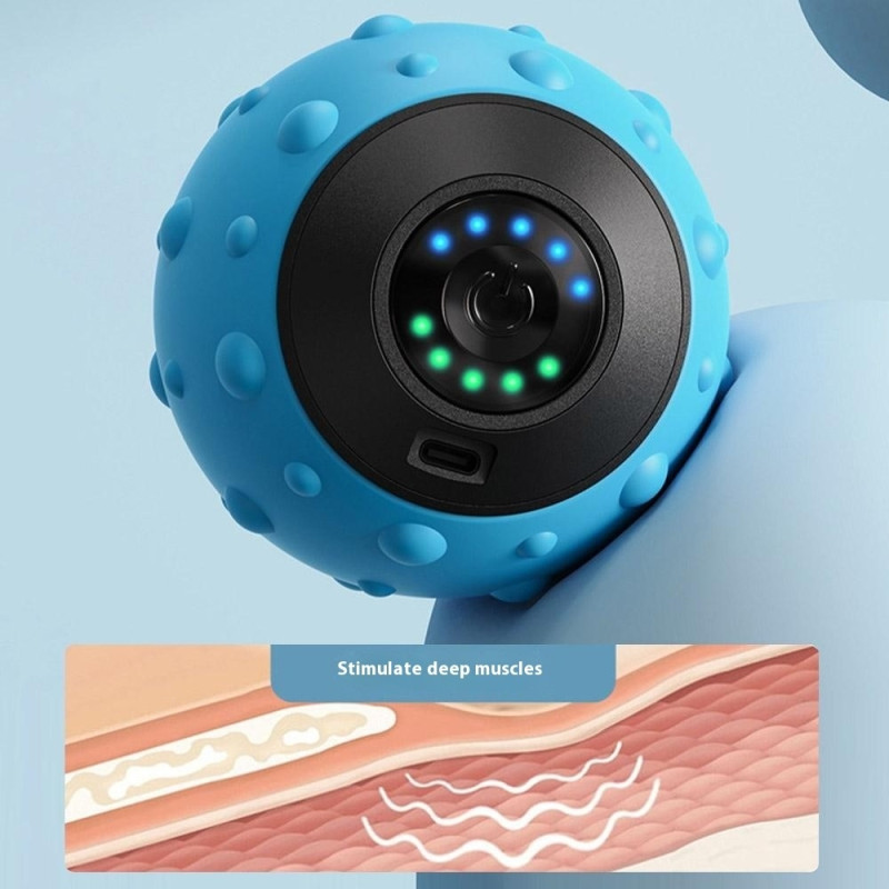 Vibrerande massageboll fasciaboll muskelavslappning vibrationsmassage