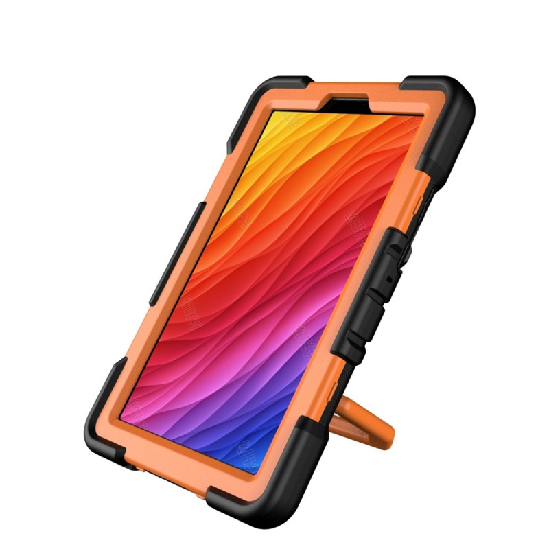 Til Samsung Galaxy Tab A11+ Kraftig rustningsveske Nettbrettveske Black + Orange