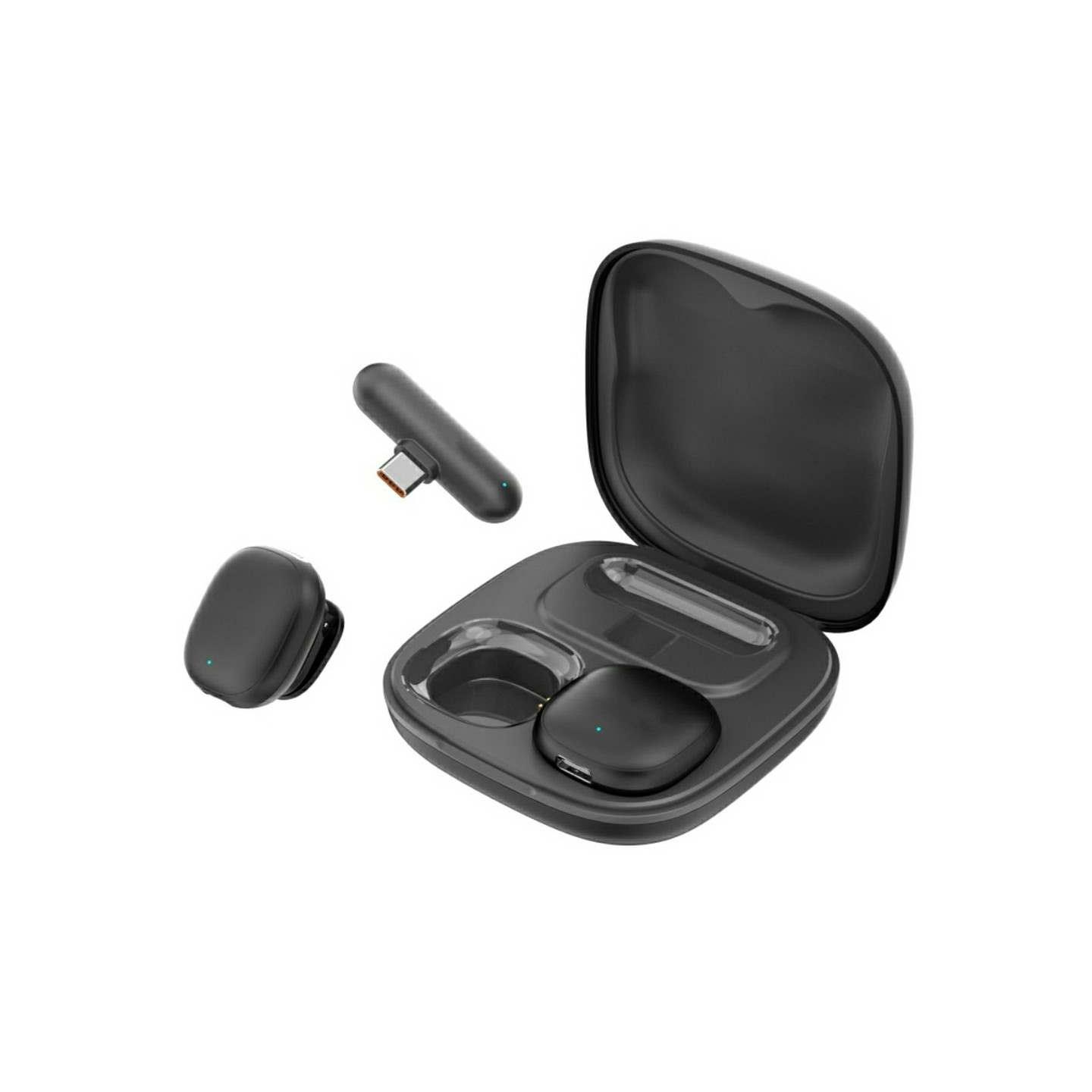 Mikrofon til iPhone 15/16/Android støjreducerende lavalier USB-C-modtager