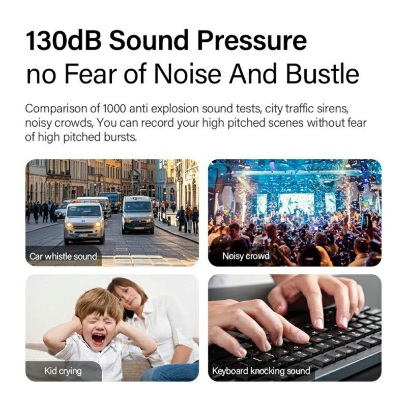 Microphone For iPhone 15/16/Android Noise Cancelling Lavalier USB-C Receiver