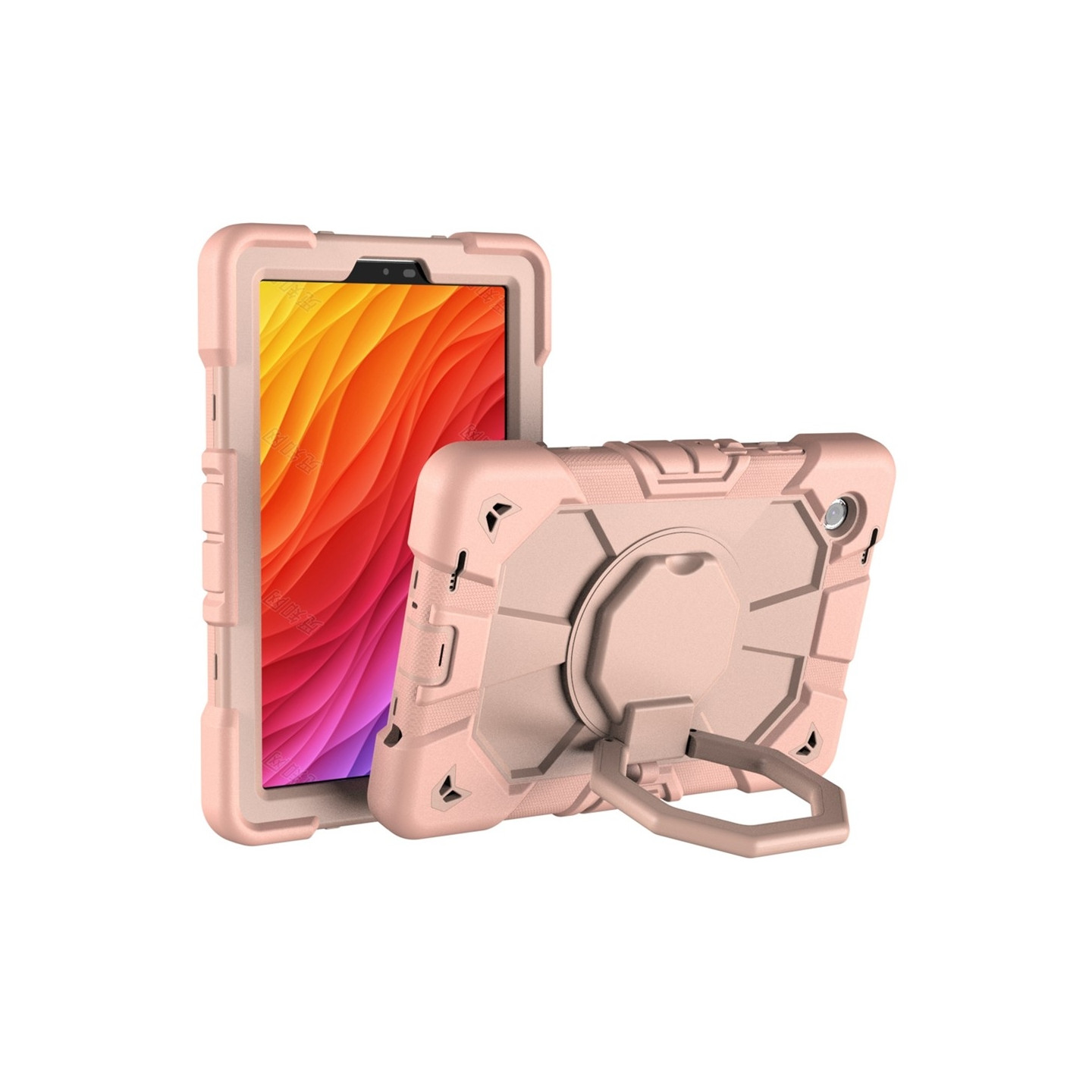 Til Samsung Galaxy Tab A11+ Kraftig rustningsveske Nettbrettveske Pink