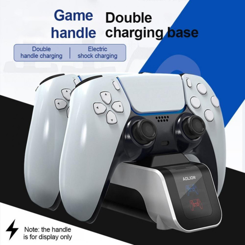 For PS5 Game Controller Charger Base Dual Gamepad Fast Charging Dock