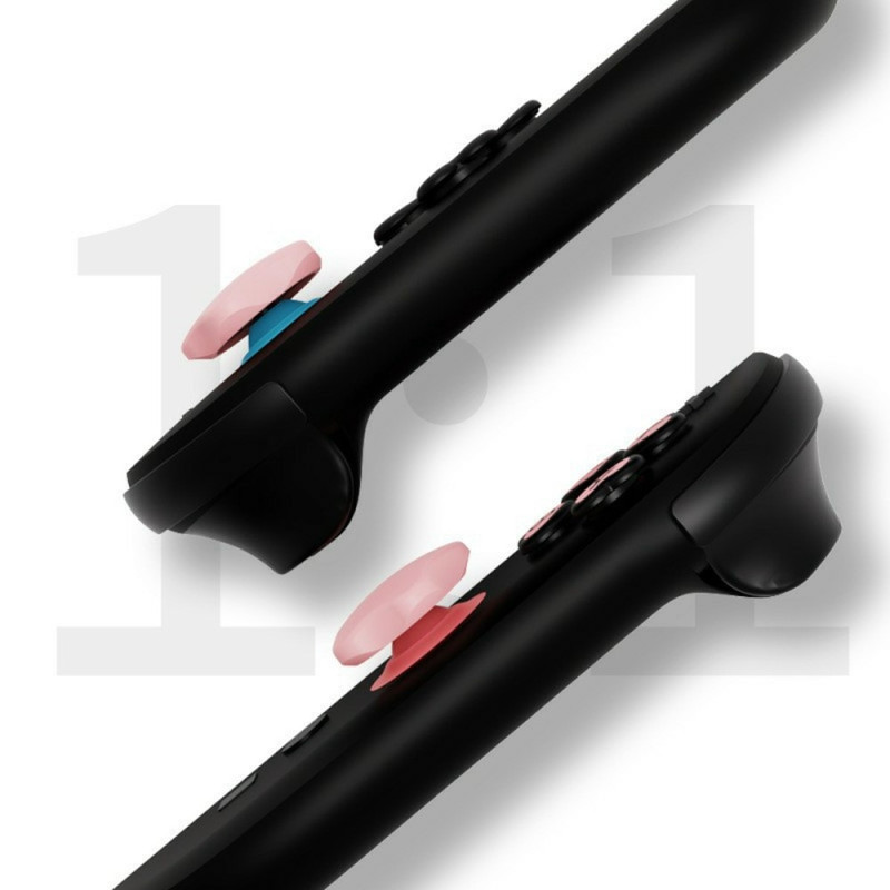 Kompatibelt med Nintendo Switch 2 7st D-pad knapp ABXY Klistermärke - Rosa+Svart