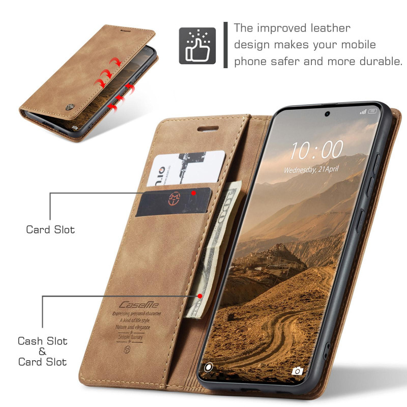 CASEME Retro Wallet Case for Xiaomi Redmi Note 15 / Xiaomi Poco M8 5G
