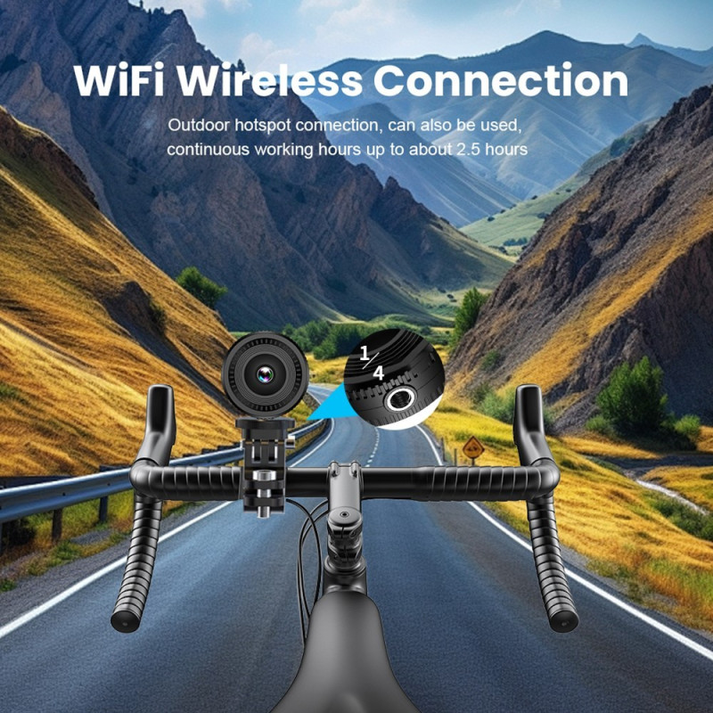 Övervakningskamera Trådlös WiFi Minikamera Mikrofon Rörelsedetektering + 64GB