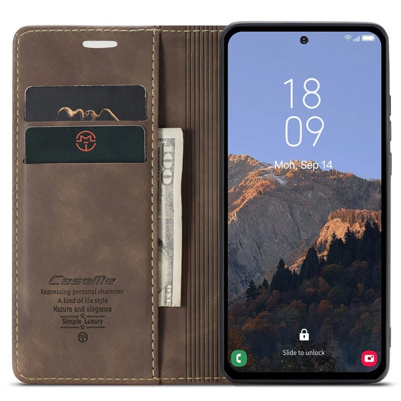 CASEME Lommebok - deksel Samsung Galaxy A54 5G - Kaffe