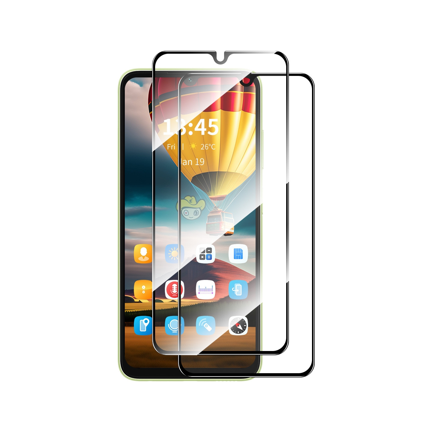 2ST ENKAY Härdat Glas Skärmskydd för Xiaomi Redmi 15C 5G 4G Poco C85 Heltäckande