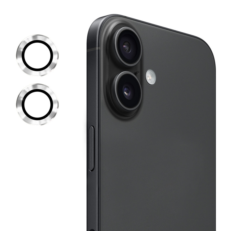 Til iPhone 17 Kameralinsebeskytter ENKAY Hat-Prince Metallring Linsefilm