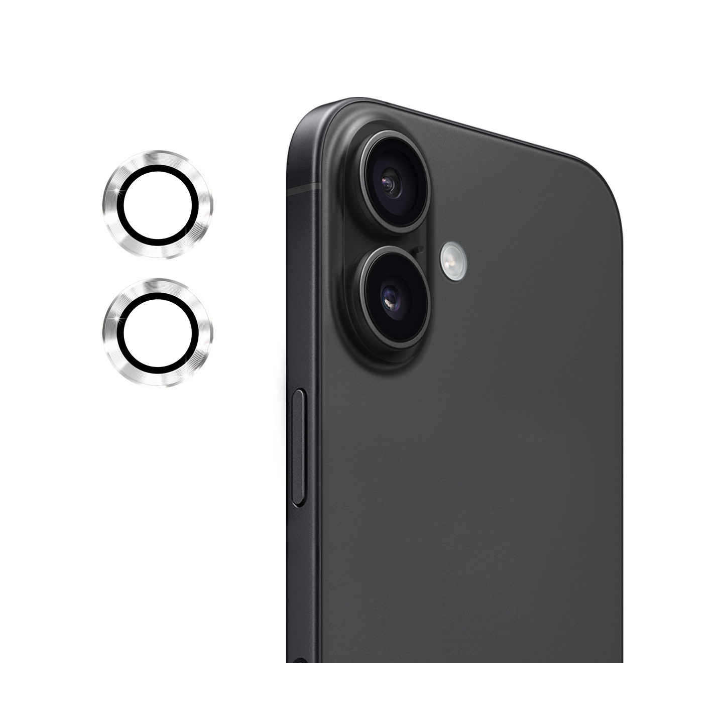 For iPhone 17 Camera Lens Protector ENKAY Hat-Prince Metal Ring Lens Film