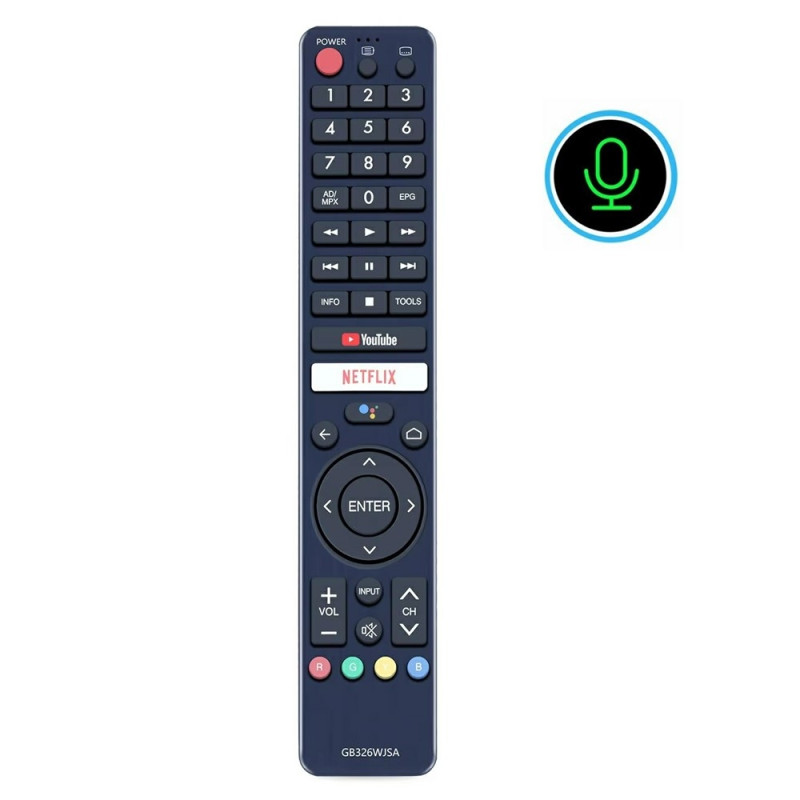 TV remote control Replacement for GB326WJSA For Sharp TV Voice Function