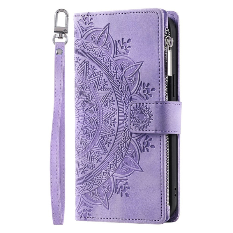 For Google Pixel 10 Pro XL Wallet Case Cover Shell Mandala Flower Pattern