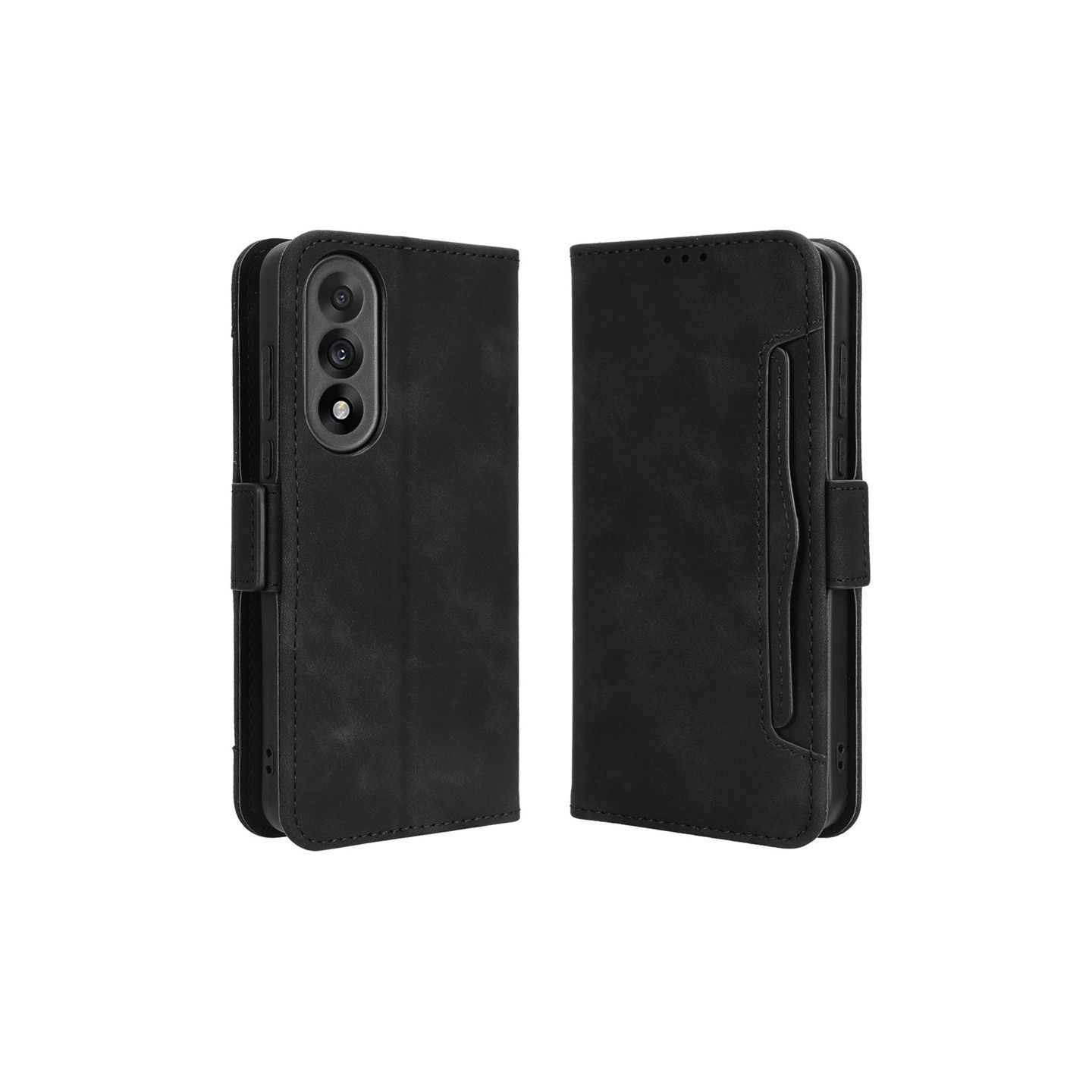 OnePlus Nord 5 5G Case -lompakkokotelolle Shell Phone Case Extra Card - musta