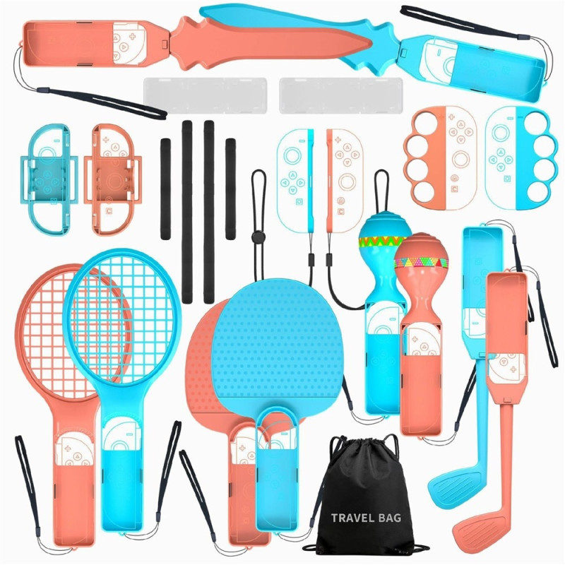 Kompatibel med Nintendo Switch 2 Joy-Con 23-i-1 Bulk Tilbehør Spil Sport