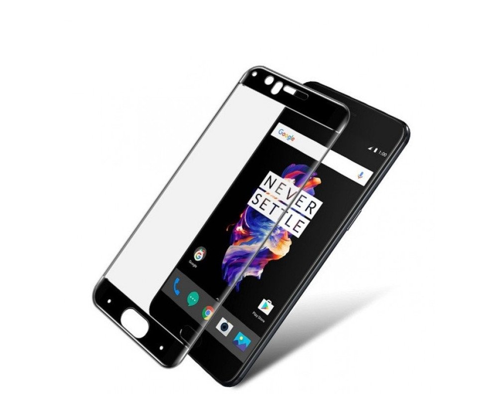 IMAK Full Cover Tempered Glass till OnePlus 5 - Svart