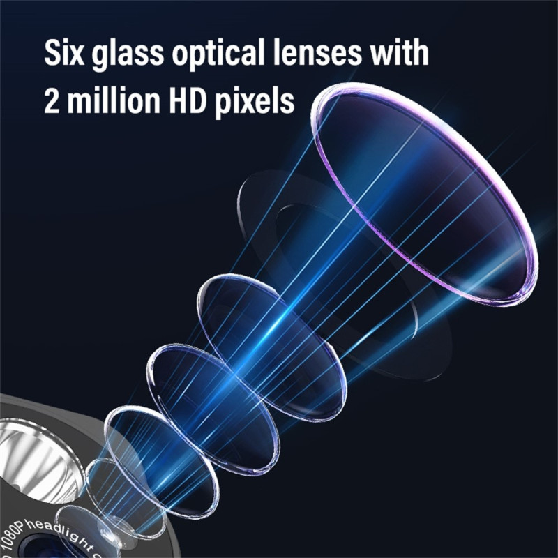 HD Head Mounted Camera Sports 1080P Video Recording LED Headlight + 32GB Card