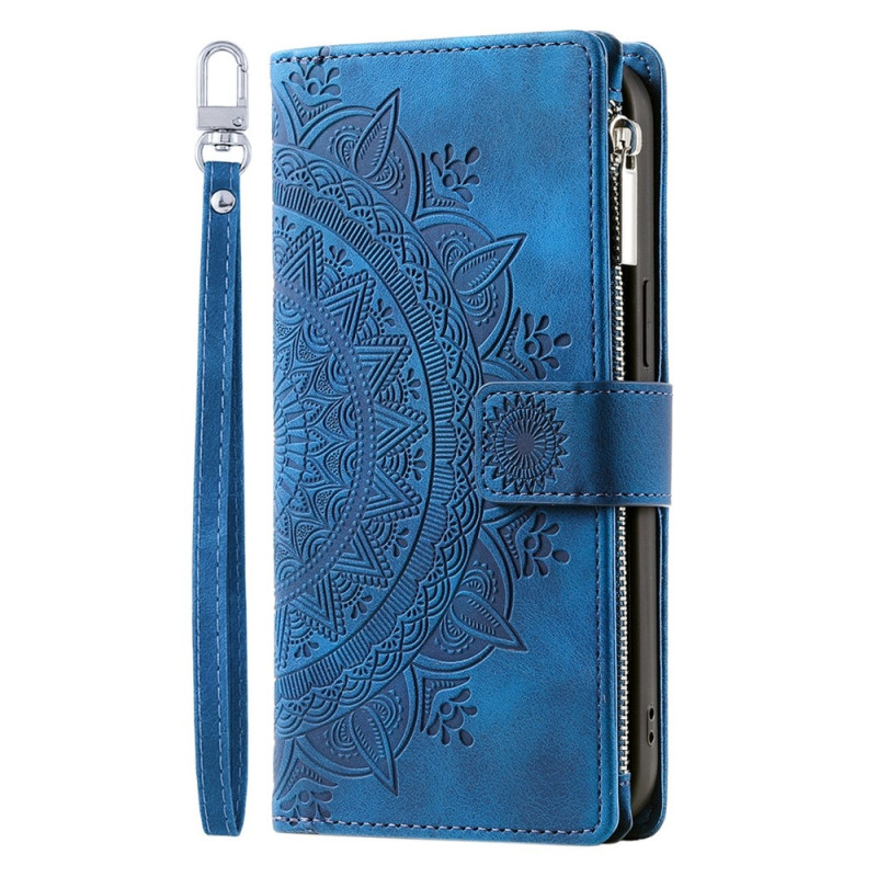 Til Google Pixel 10 Pro XL tegnebogscover Cover Shell Mandala Blomstermønster
