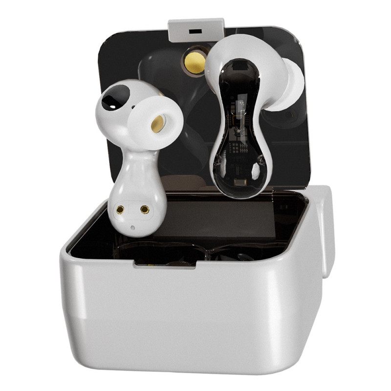 Pulsar Bluetooth headset dynamiske driver in-ear hovedtelefoner 4 mikrofoner - hvid