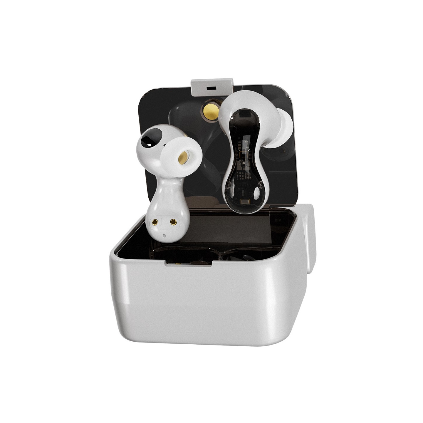 Pulsar Bluetooth headset dynamic driver in-ear headphones 4 microphones - white