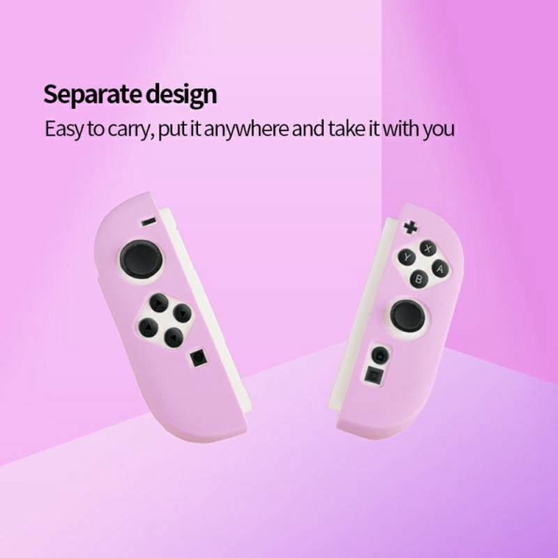 Compatible with Nintendo Switch 2 Controller Case Cover Shockproof - Pink